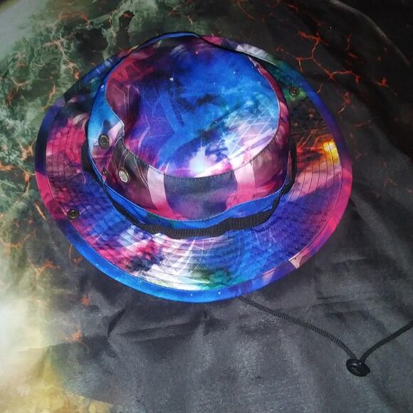 Grassroots GRC - L/XL - Digital Psychedelic Camo Boonie Bucket Hat w/ Drawstring - Picture 1 of 1